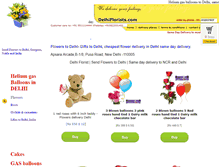 Tablet Screenshot of delhiflorists.com